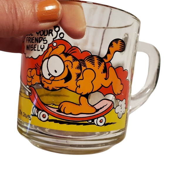 Vintage 1978 McDonald's Garfield and Odie Glass Mug - Picture 1 of 13